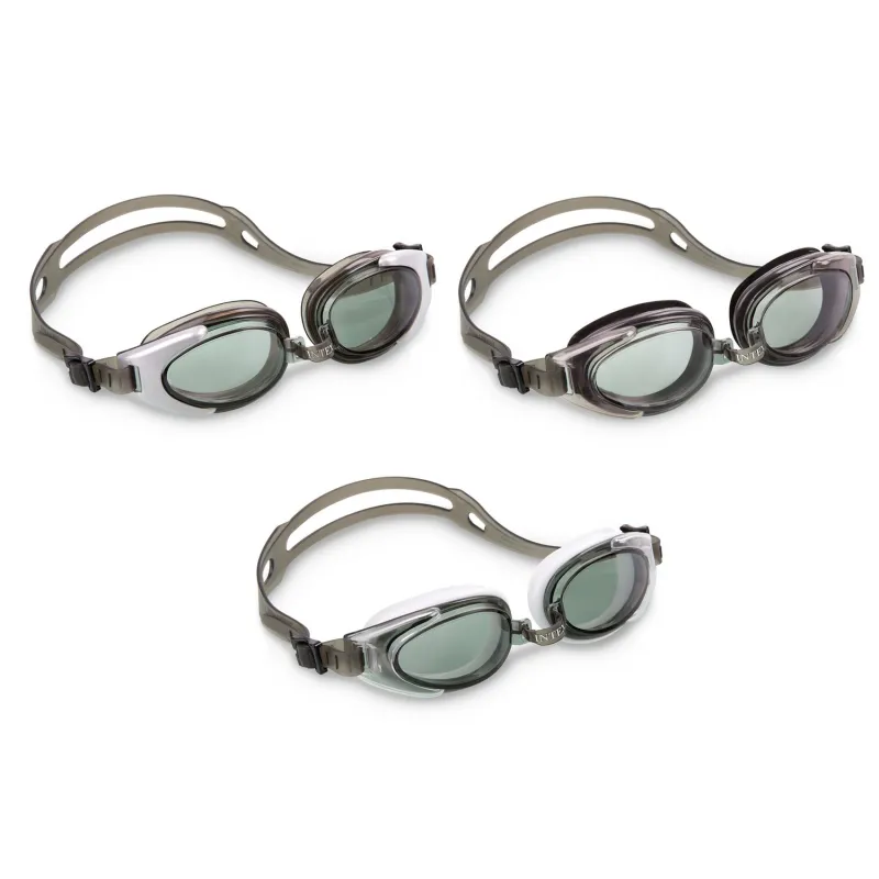 Lunettes de natation grises INTEX 55685, idéales pour la piscine