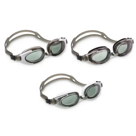 Lunettes de natation grises INTEX 55685, idéales pour la piscine