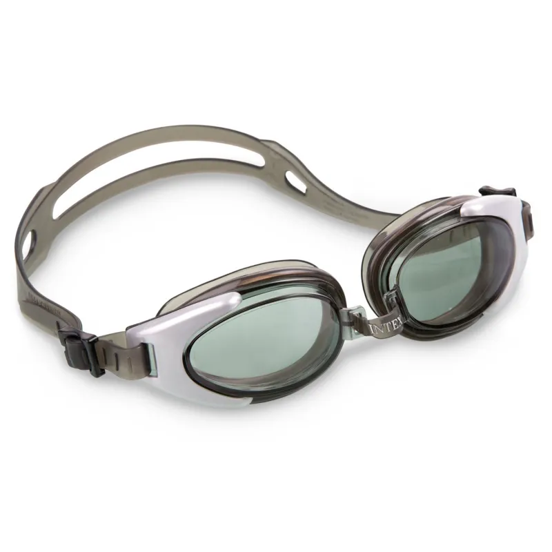 Lunettes de natation grises INTEX 55685, parfaites pour les entraînements aquatiques