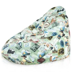 Housse Pour Pouf Poire Drop - Impressions Premium