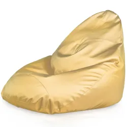 Pouf avec Dossier XXL Drop - Simili-cuir