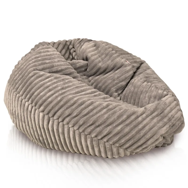 Pouf Poire L pour enfants - Velours Côtelé Stripe – vue 3