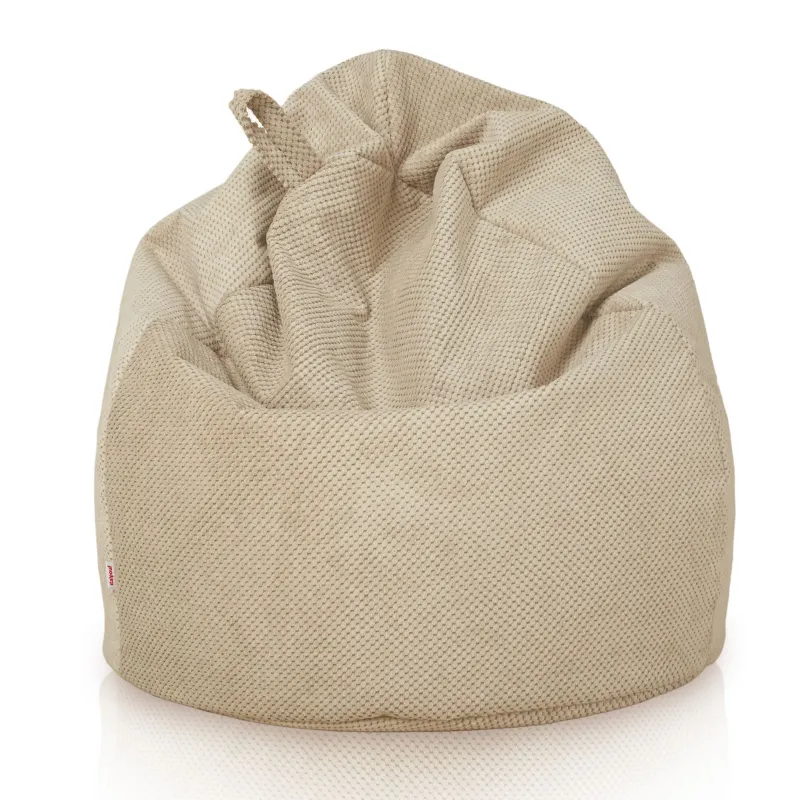 Pouf Poire L pour enfants - Velours Texturé Dot – vue 3