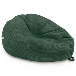 Grand pouf poire en velours côtelé pour ados et adultes