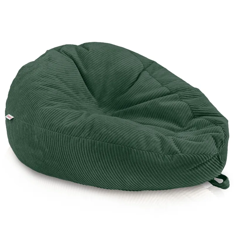 Grand pouf poire en velours côtelé pour ados et adultes