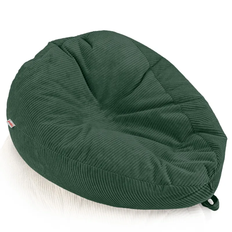 Grand pouf poire en velours côtelé pour ados et adultes