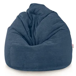 Grand pouf poire en velours côtelé pour ados et adultes