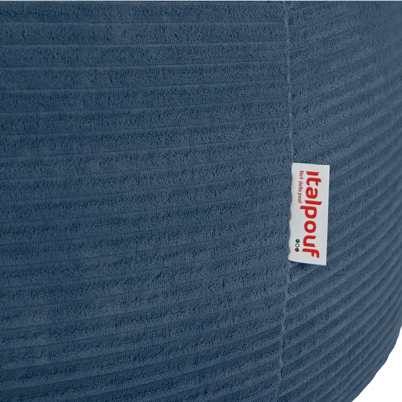 Grand pouf poire en velours côtelé pour ados et adultes