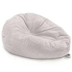 Grand pouf poire en velours côtelé pour ados et adultes
