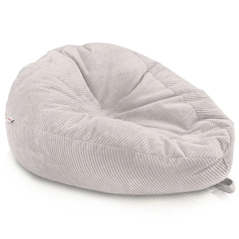 Grand pouf poire en velours côtelé pour ados et adultes