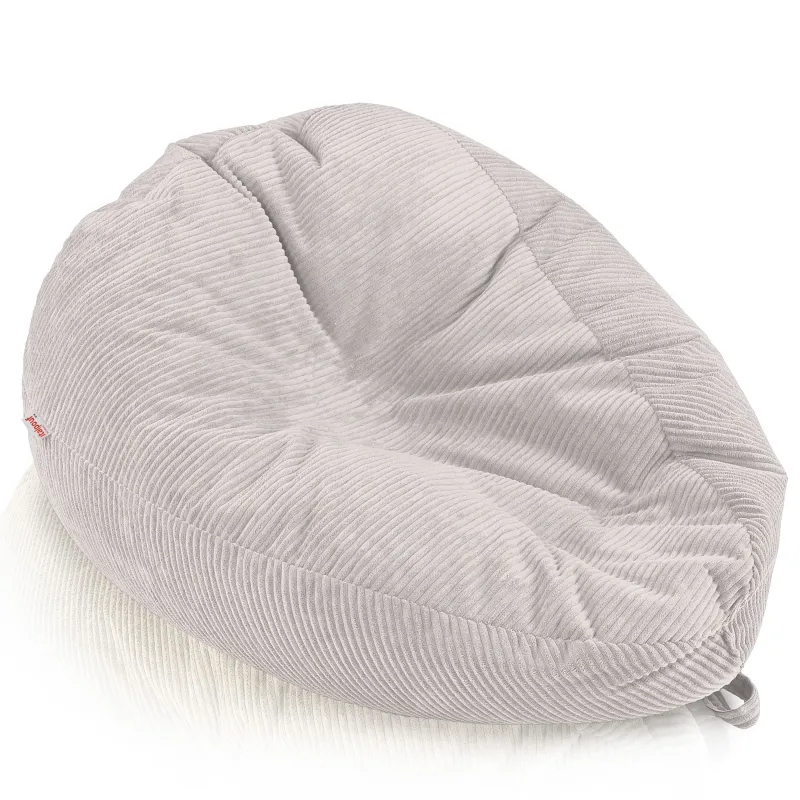 Grand pouf poire en velours côtelé pour ados et adultes