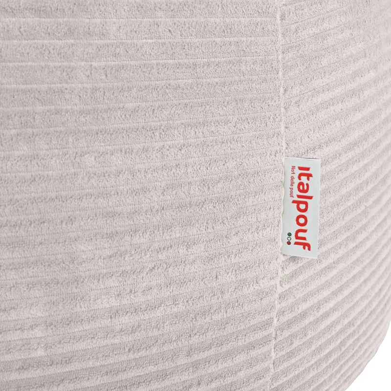 Grand pouf poire en velours côtelé pour ados et adultes
