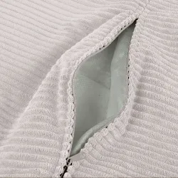 Grand pouf poire en velours côtelé pour ados et adultes