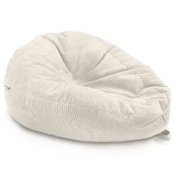 Grand pouf poire en velours côtelé pour ados et adultes