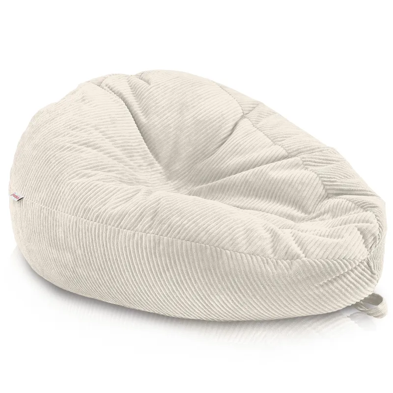Grand pouf poire en velours côtelé pour ados et adultes