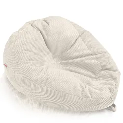 Grand pouf poire en velours côtelé pour ados et adultes