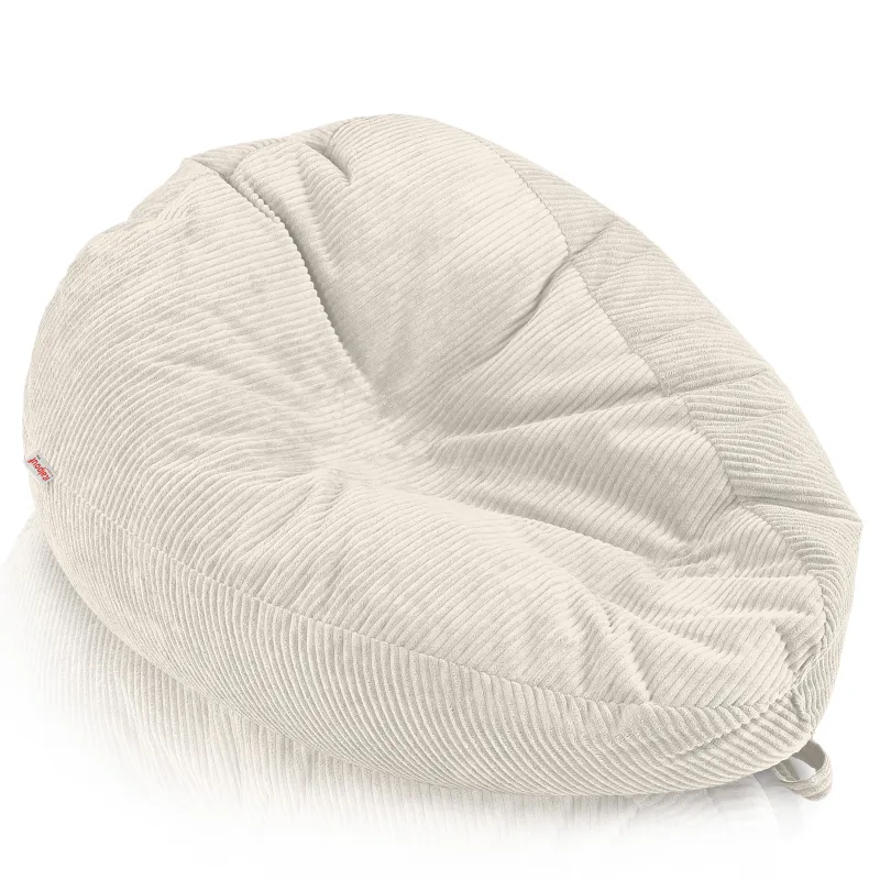 Grand pouf poire en velours côtelé pour ados et adultes
