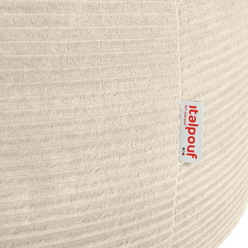 Grand pouf poire en velours côtelé pour ados et adultes