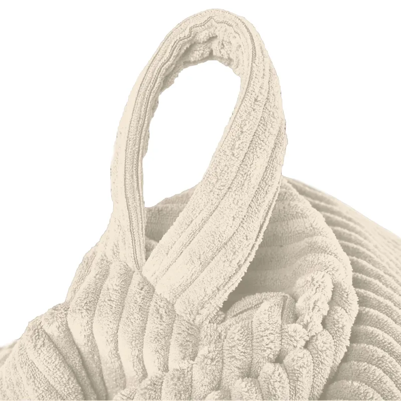 Grand pouf poire en velours côtelé pour ados et adultes