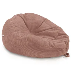 Grand pouf poire en velours côtelé pour ados et adultes