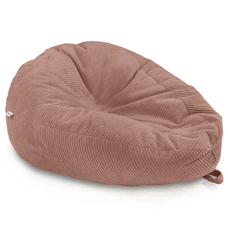 Grand pouf poire en velours côtelé pour ados et adultes