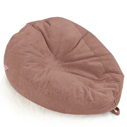 Grand pouf poire en velours côtelé pour ados et adultes