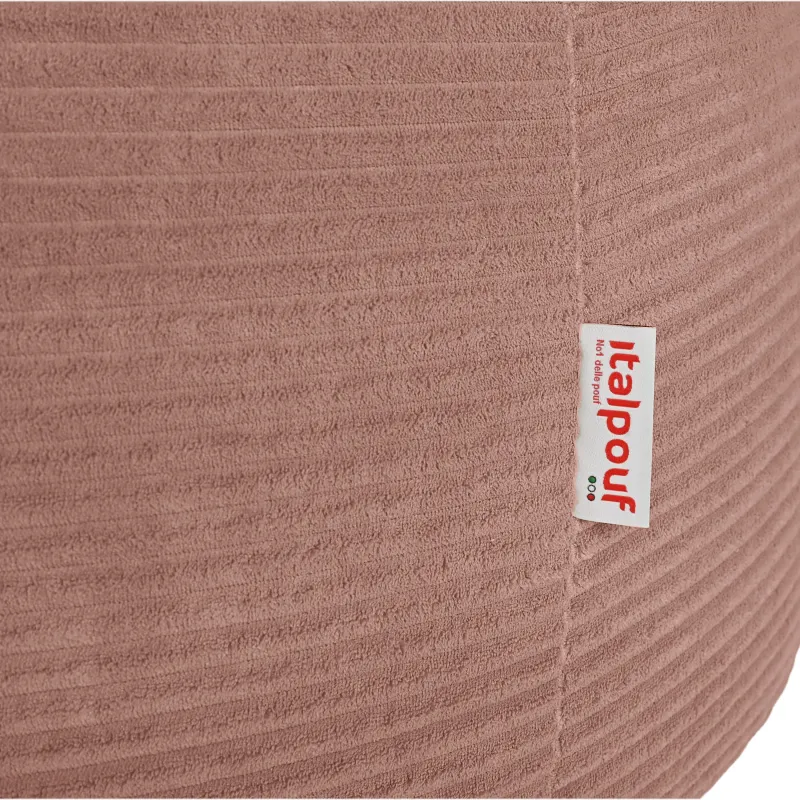 Grand pouf poire en velours côtelé pour ados et adultes