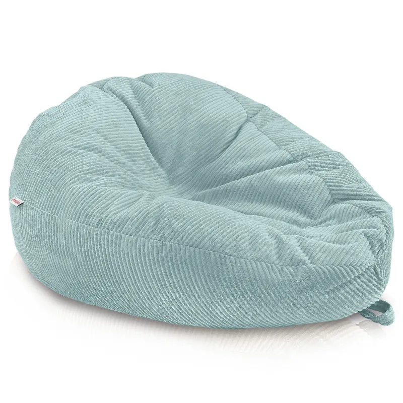 Grand pouf poire en velours côtelé pour ados et adultes