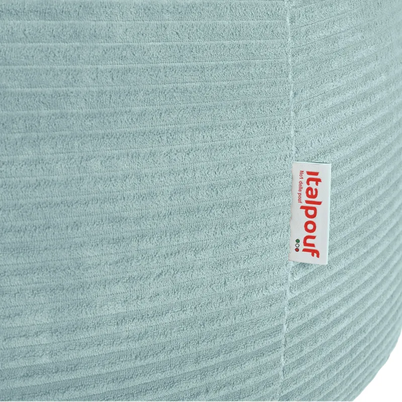 Grand pouf poire en velours côtelé pour ados et adultes