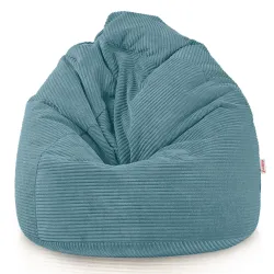 Grand pouf poire en velours côtelé pour ados et adultes