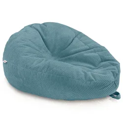 Grand pouf poire en velours côtelé pour ados et adultes