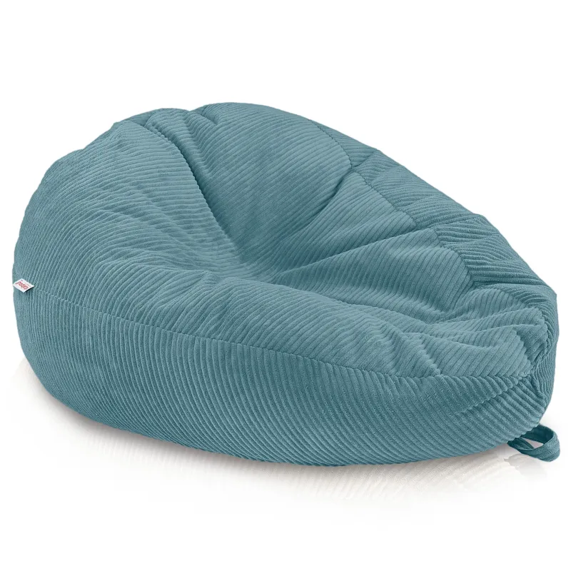 Grand pouf poire en velours côtelé pour ados et adultes