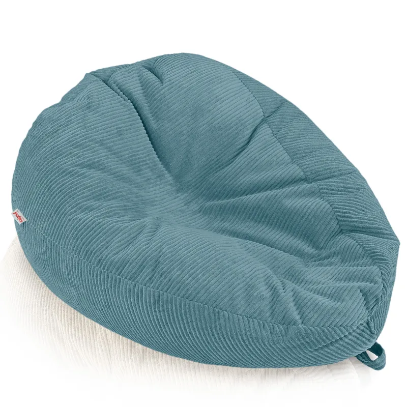 Grand pouf poire en velours côtelé pour ados et adultes
