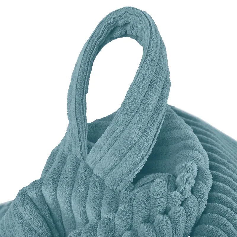 Grand pouf poire en velours côtelé pour ados et adultes