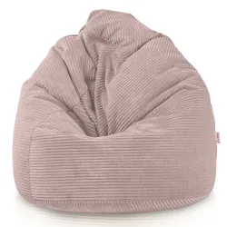 Grand pouf poire en velours côtelé pour ados et adultes