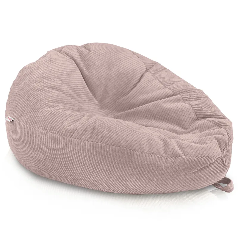 Grand pouf poire en velours côtelé pour ados et adultes