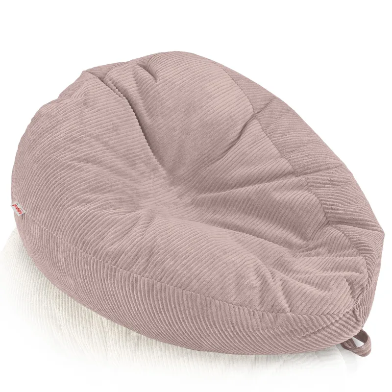 Grand pouf poire en velours côtelé pour ados et adultes