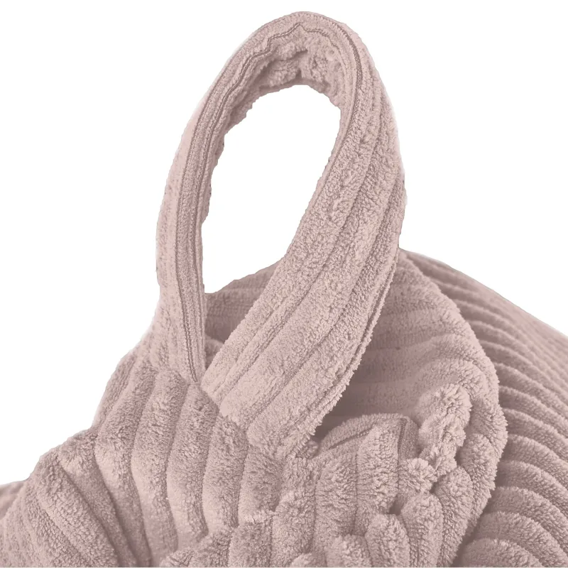 Grand pouf poire en velours côtelé pour ados et adultes