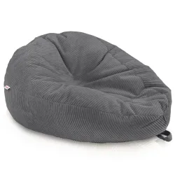 Grand pouf poire en velours côtelé pour ados et adultes