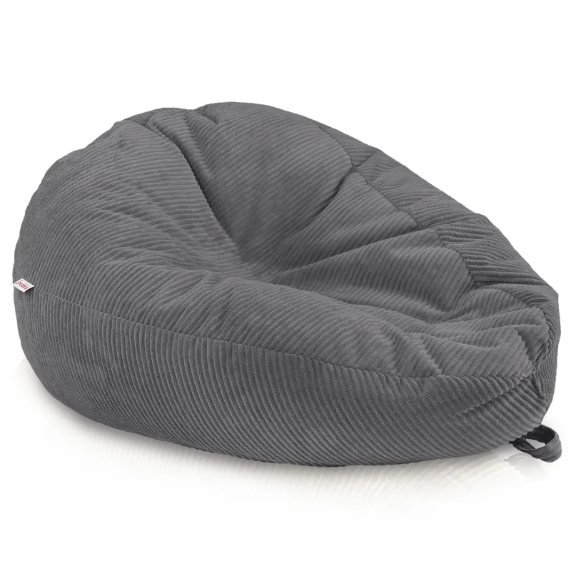 Grand pouf poire en velours côtelé pour ados et adultes