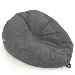 Grand pouf poire en velours côtelé pour ados et adultes