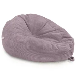 Grand pouf poire en velours côtelé pour ados et adultes