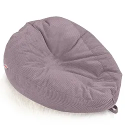 Grand pouf poire en velours côtelé pour ados et adultes