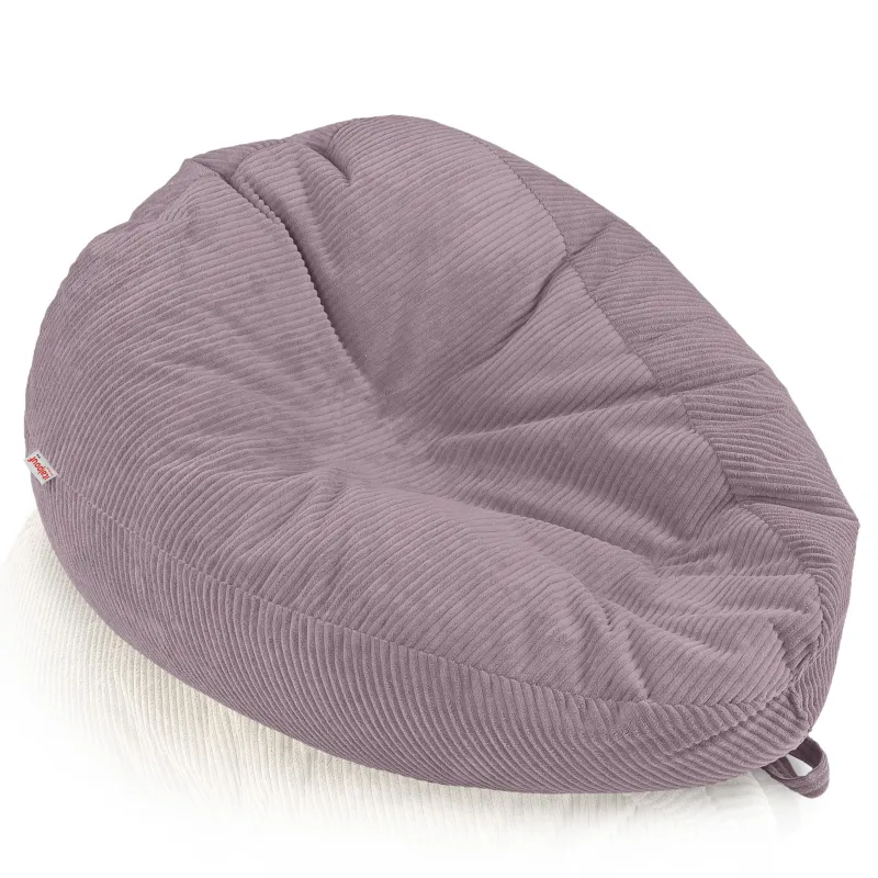 Grand pouf poire en velours côtelé pour ados et adultes