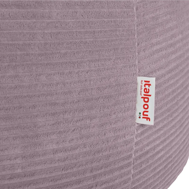 Grand pouf poire en velours côtelé pour ados et adultes