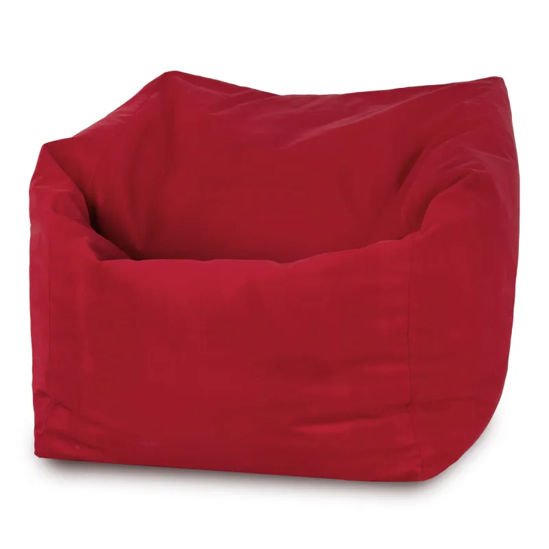 Fauteuil Pouf Siège de Sol Cube Amalfi - Velours Soft – vue 4