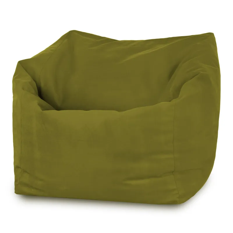 Fauteuil Pouf Siège de Sol Cube Amalfi - Velours Soft – vue 5