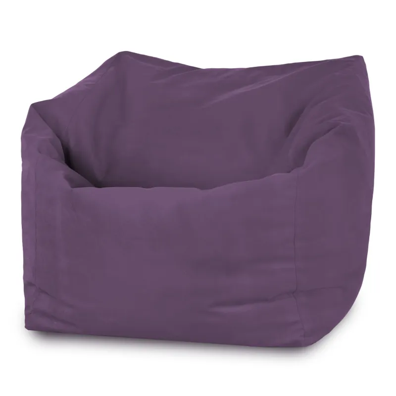 Fauteuil Pouf Siège de Sol Cube Amalfi - Velours Soft – vue 7