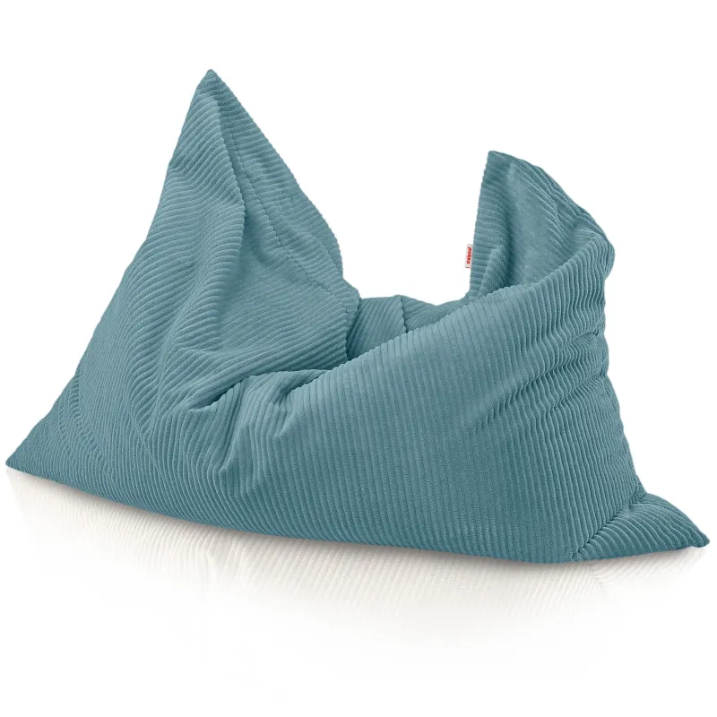 Grand coussin de sol enfant en velours côtelé