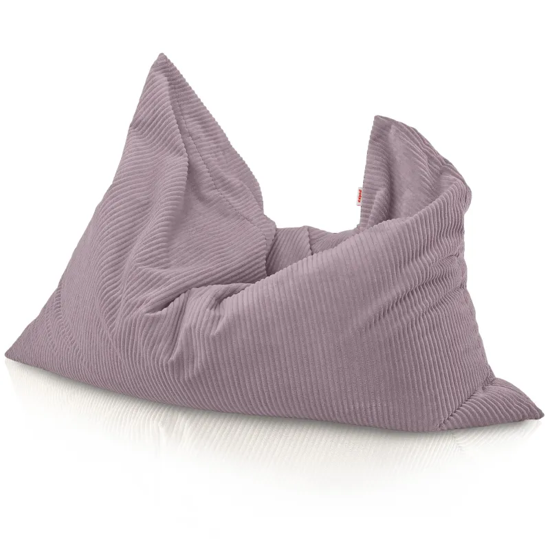Grand coussin de sol enfant en velours côtelé